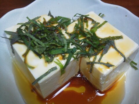 38円の豆腐がなんとなく高級感のある豆腐料理